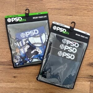 PSD Youth Underwear Boxer Briefs 4 Pack Baseball Camo Navy Blue Size Small NWT